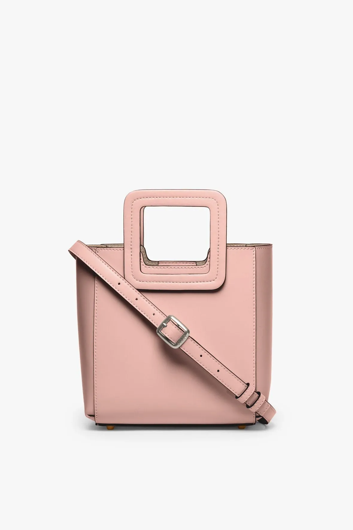 MINI SHIRLEY LEATHER BAG | DARK BLUSH flow mode