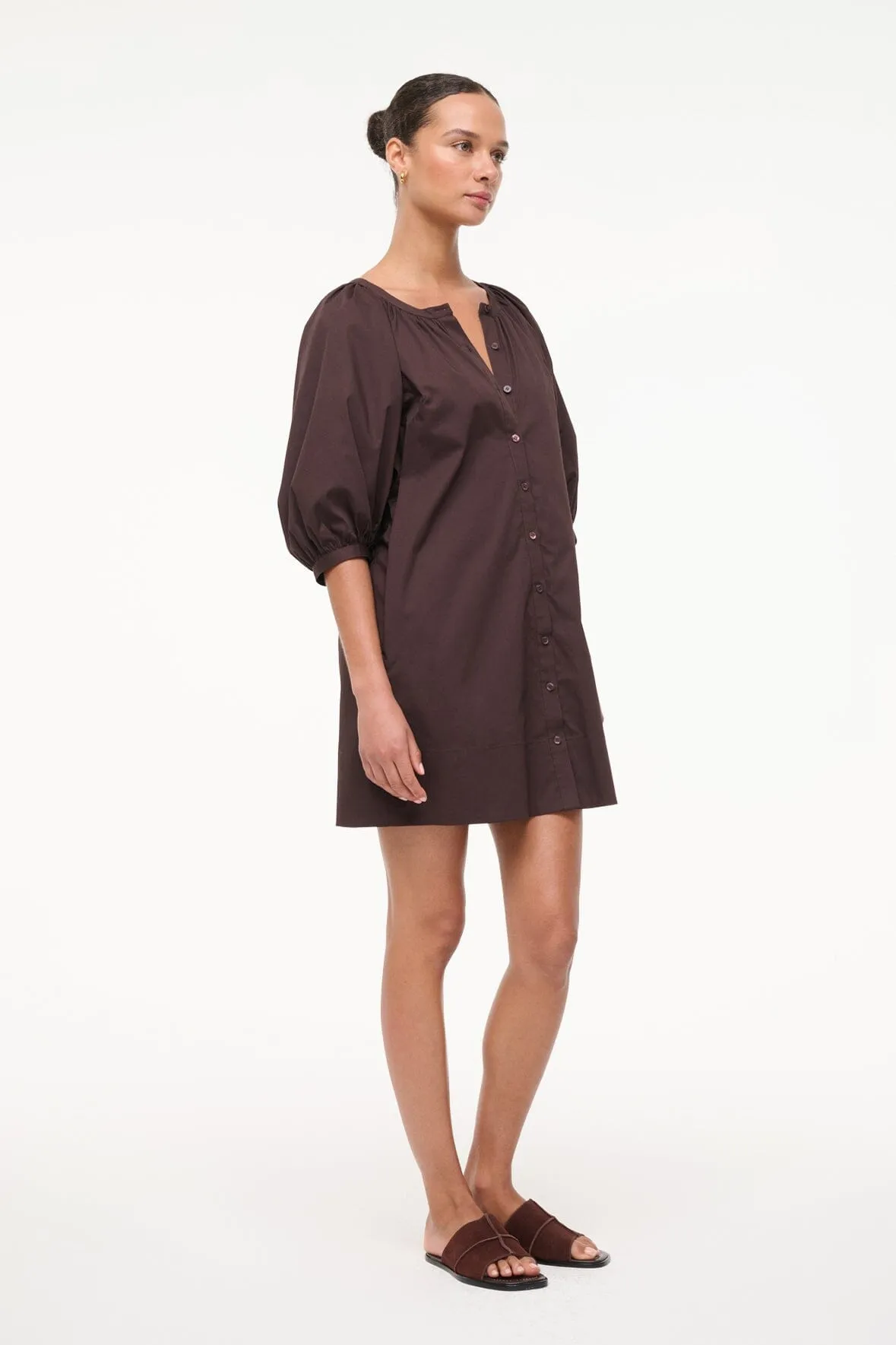 MINI VINCENT DRESS | EARTH polished edge