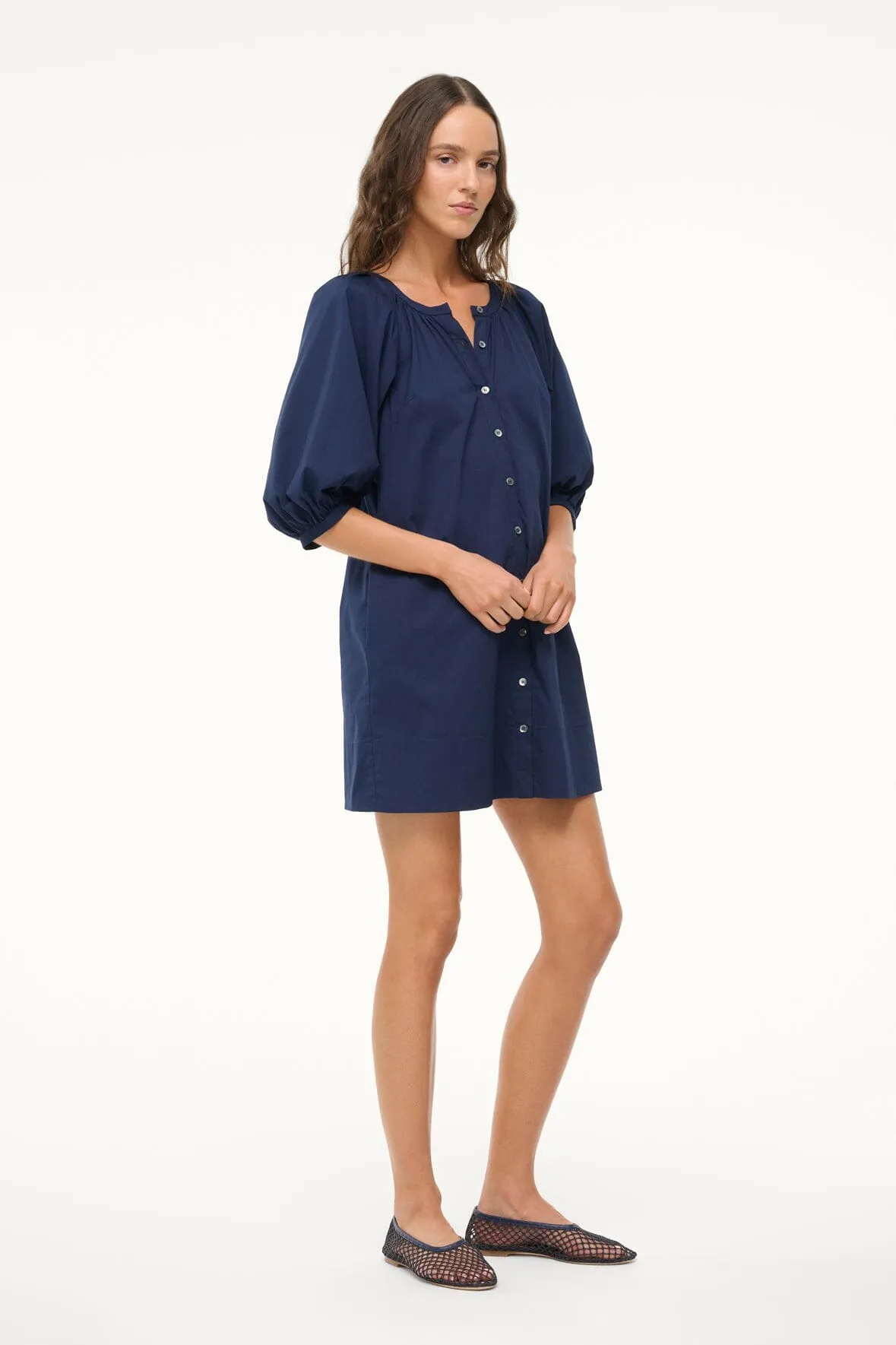 MINI VINCENT DRESS | NAVY calm tone