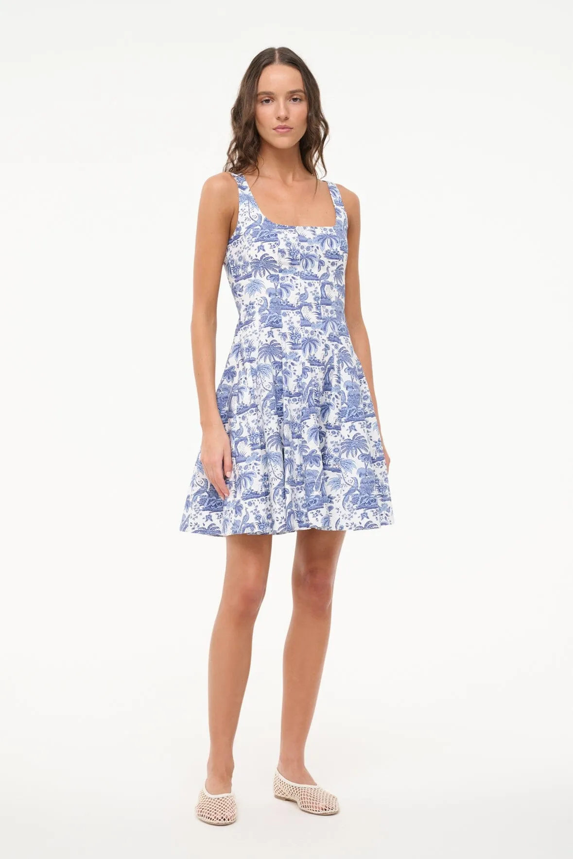 MINI WELLS DRESS | BLUE TOILE refined tone