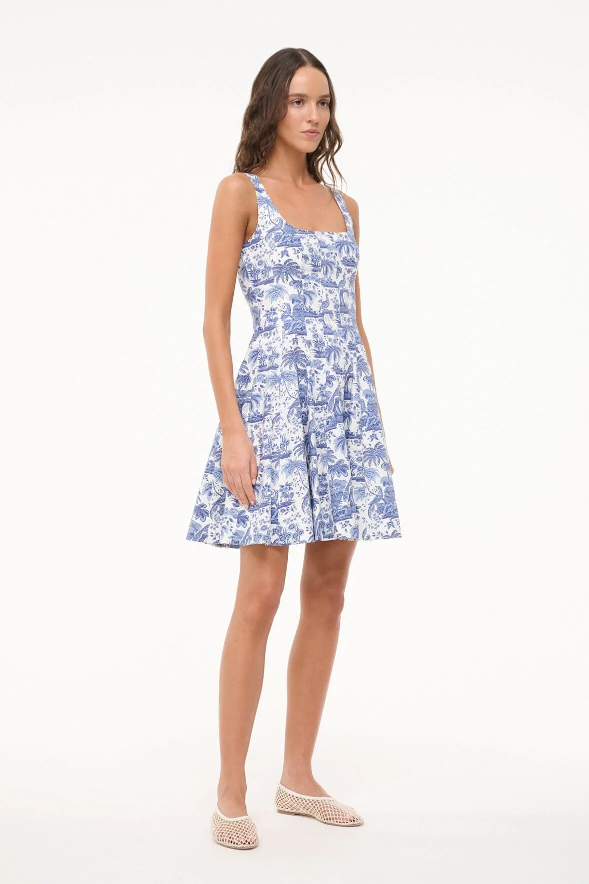 MINI WELLS DRESS | BLUE TOILE elegant mode