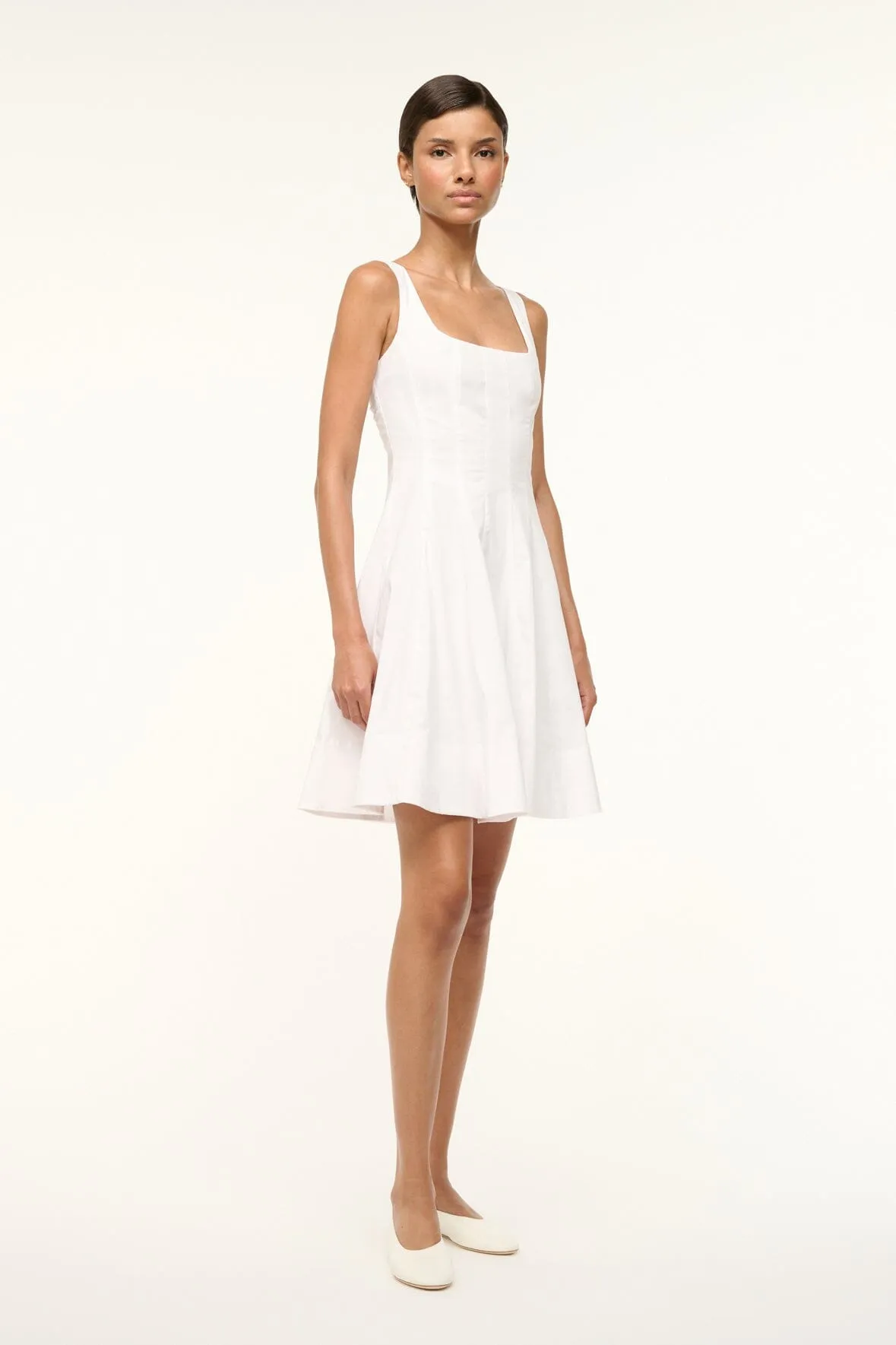MINI WELLS DRESS | WHITE breezy outfit