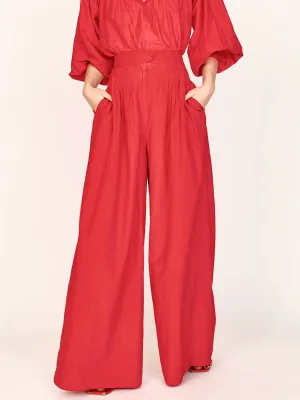 Mirth Calistoga Pant Red flexible sport
