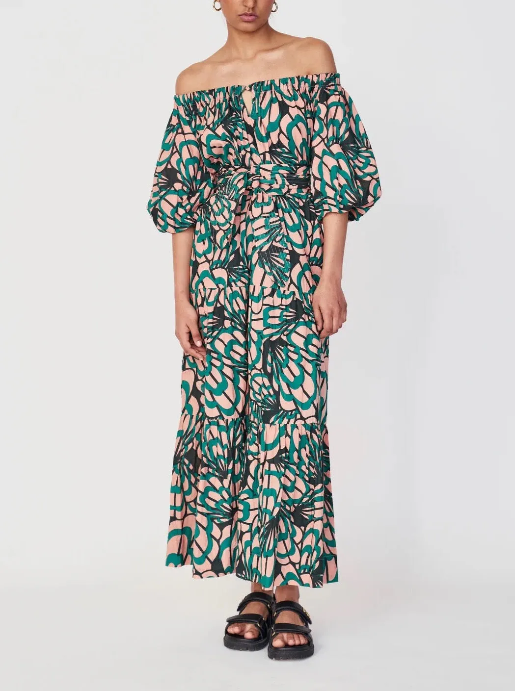 Mirth Capri Dress in Paradise Shell urban tone
