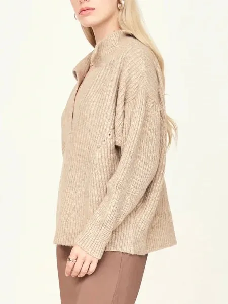 Mirth Jackson Sweater in Camel Light Chill