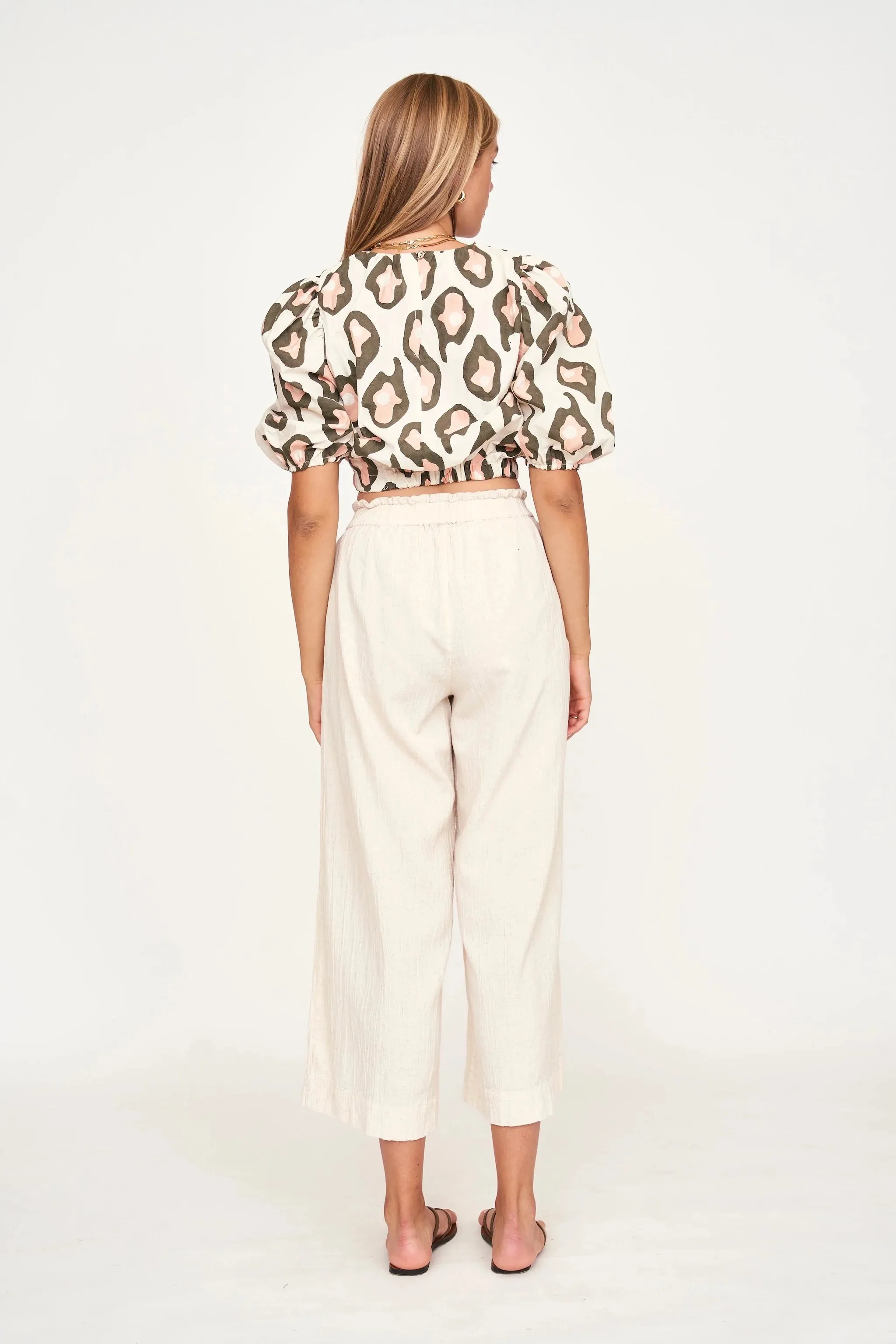 Mirth Pant in Oatmeal elastic good