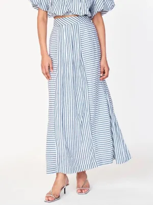 Mirth Praiano Skirt in Ocean Stripe office style