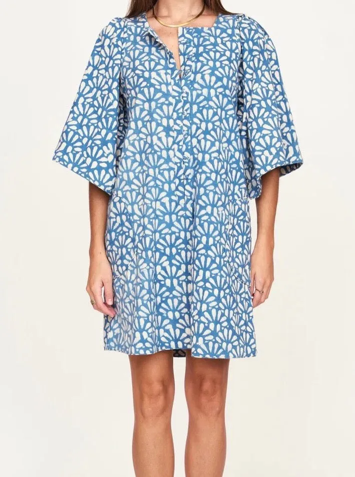 Mirth Short Dress Tellis in Indigo touch soft