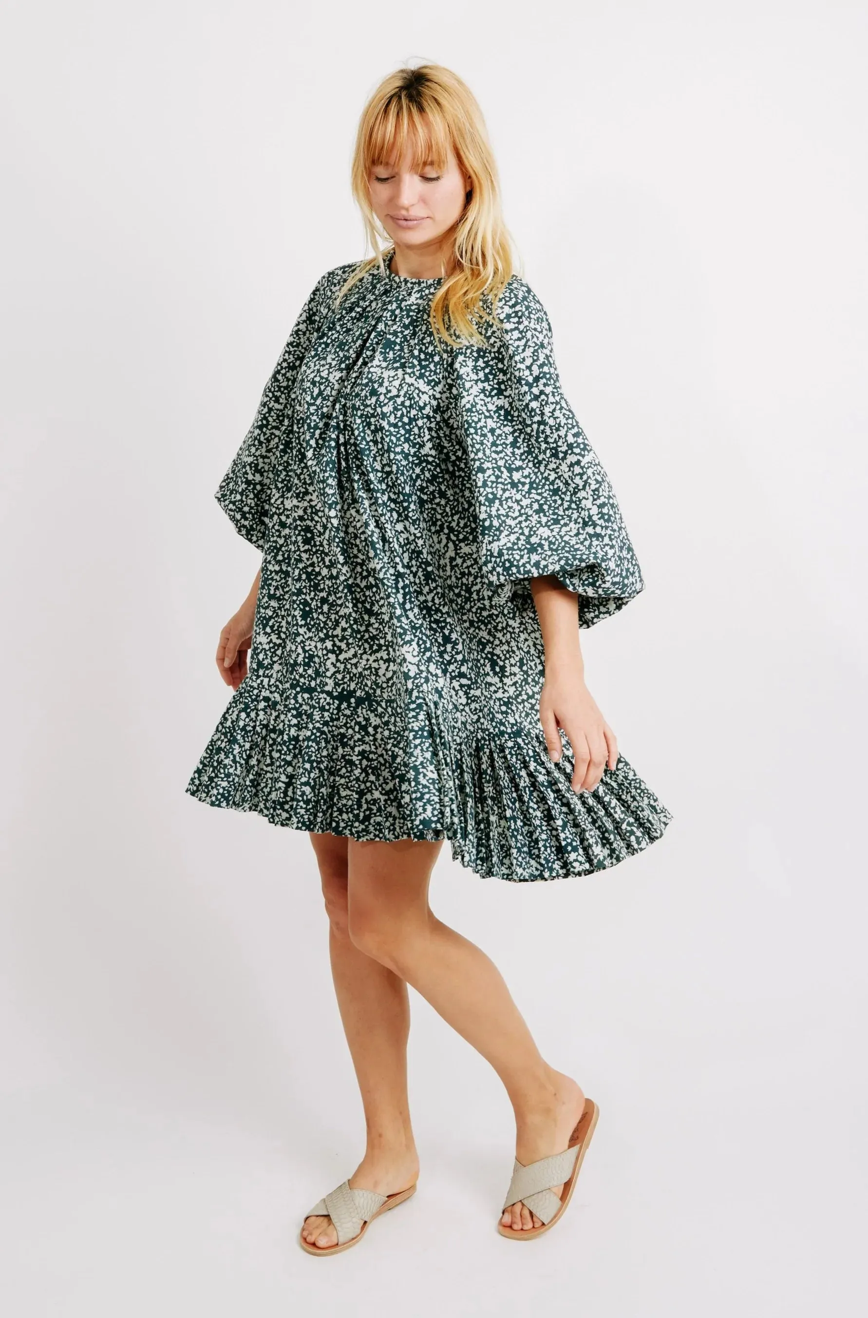 Mirth Somerset Drop Waist Dress in Forest edgy charm