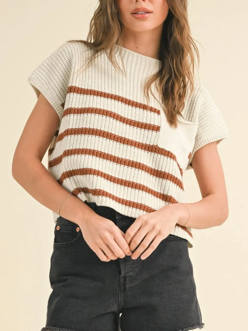Missy Pocket Sweater Toffee Sport Casual