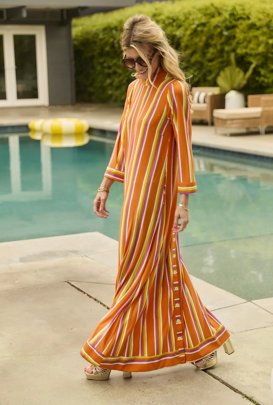 Mod Kaftan - Orange Stripe soft harmony