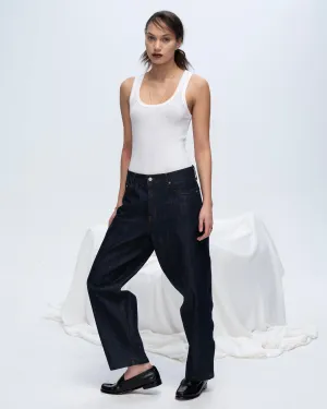 Modal Rib Boy Tank - White shape core