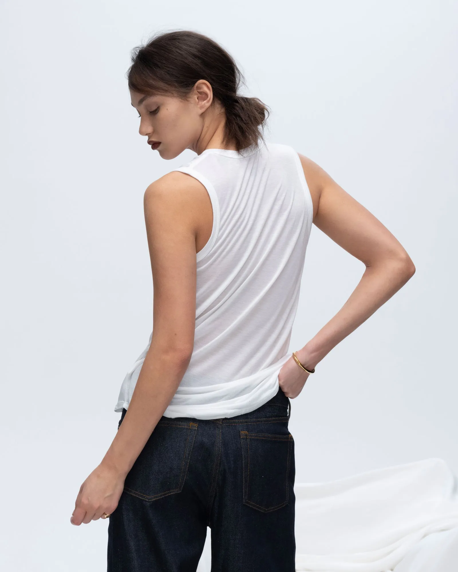 Modal Sweetheart Tank - White ease code