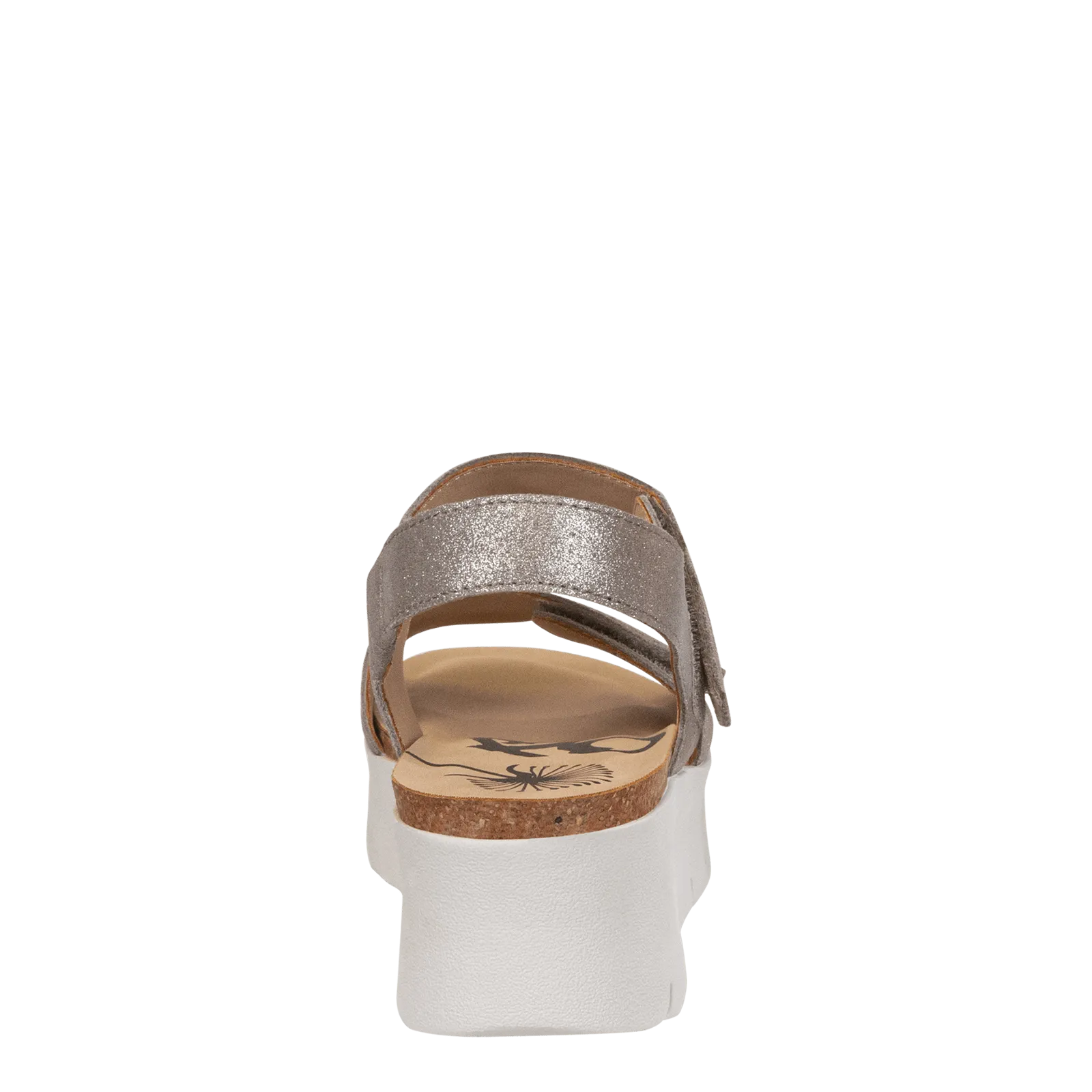 MONTANE in SILVER Platform Sandals seaside walk
