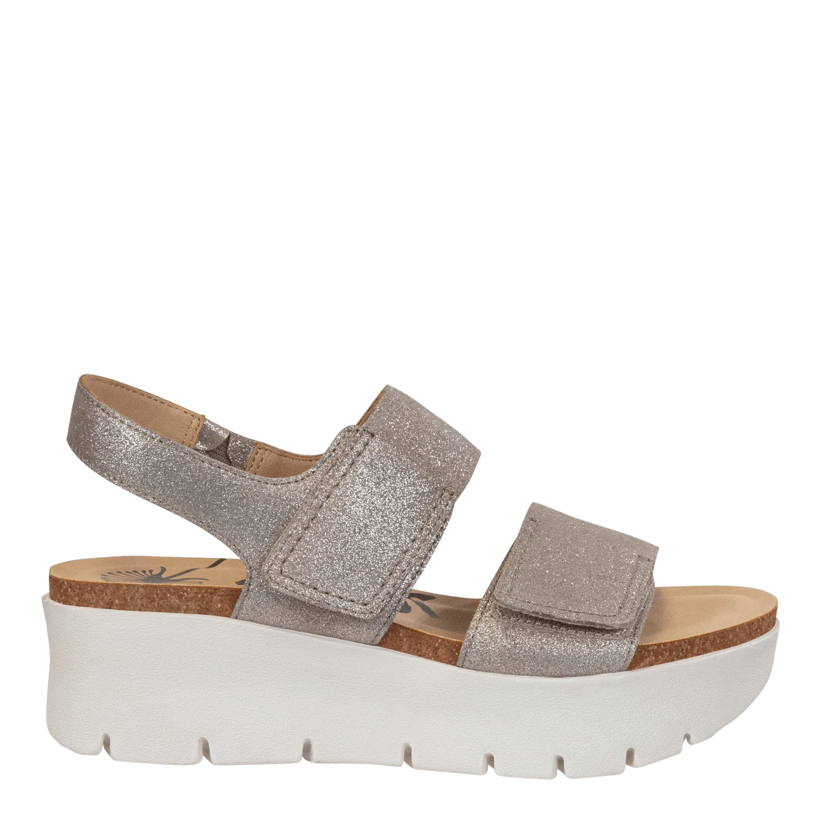 MONTANE in SILVER Platform Sandals beach trip