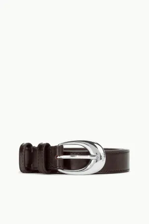 MOON BUCKLE BELT - 26MM | MAHOGANY SILVER instant style