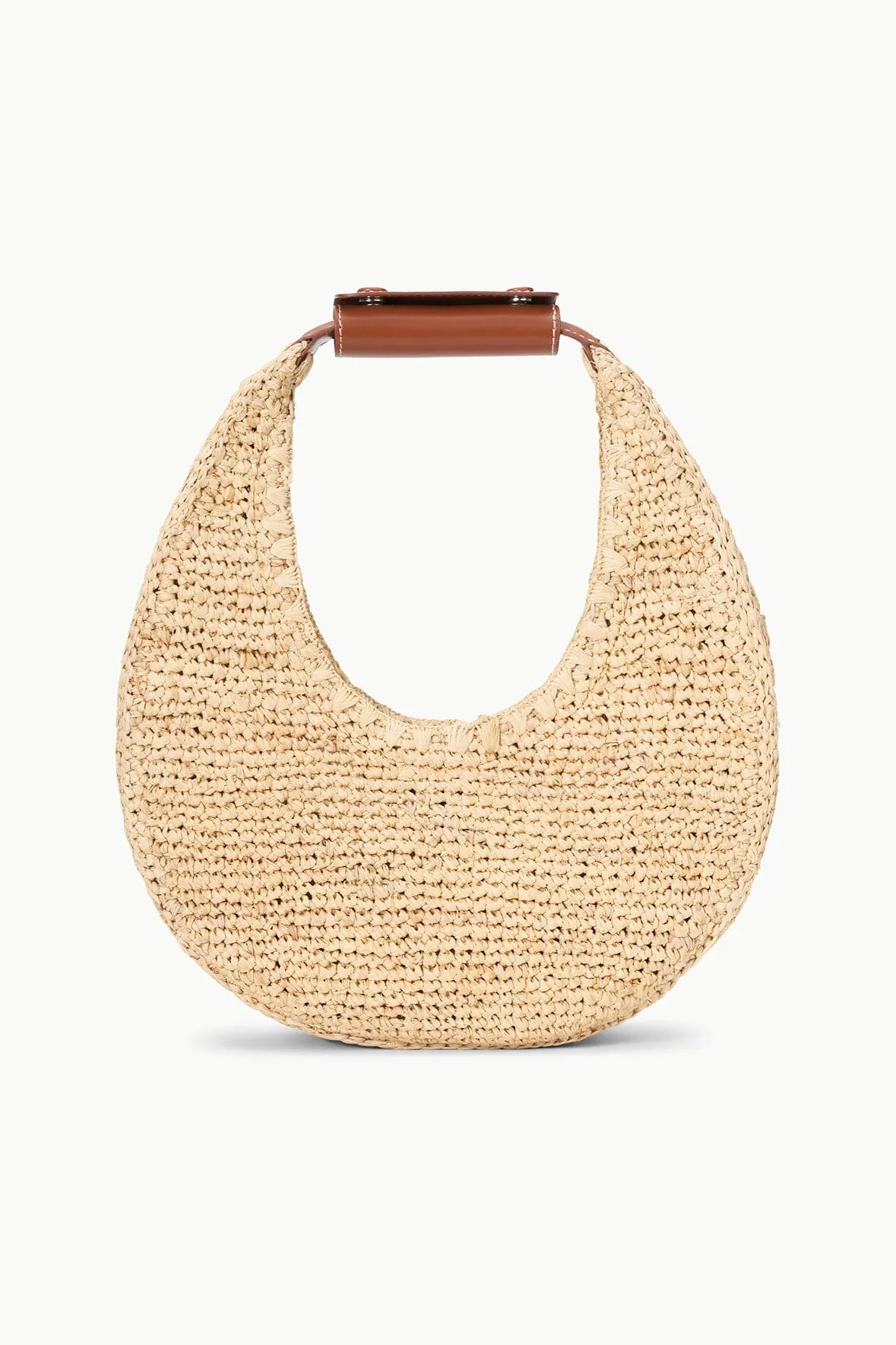 MOON RAFFIA BAG | NATURAL RAFFIA modern edge