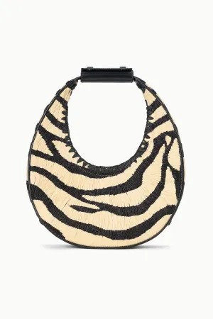 MOON RAFFIA BAG | ZEBRA RAFFIA strong mode