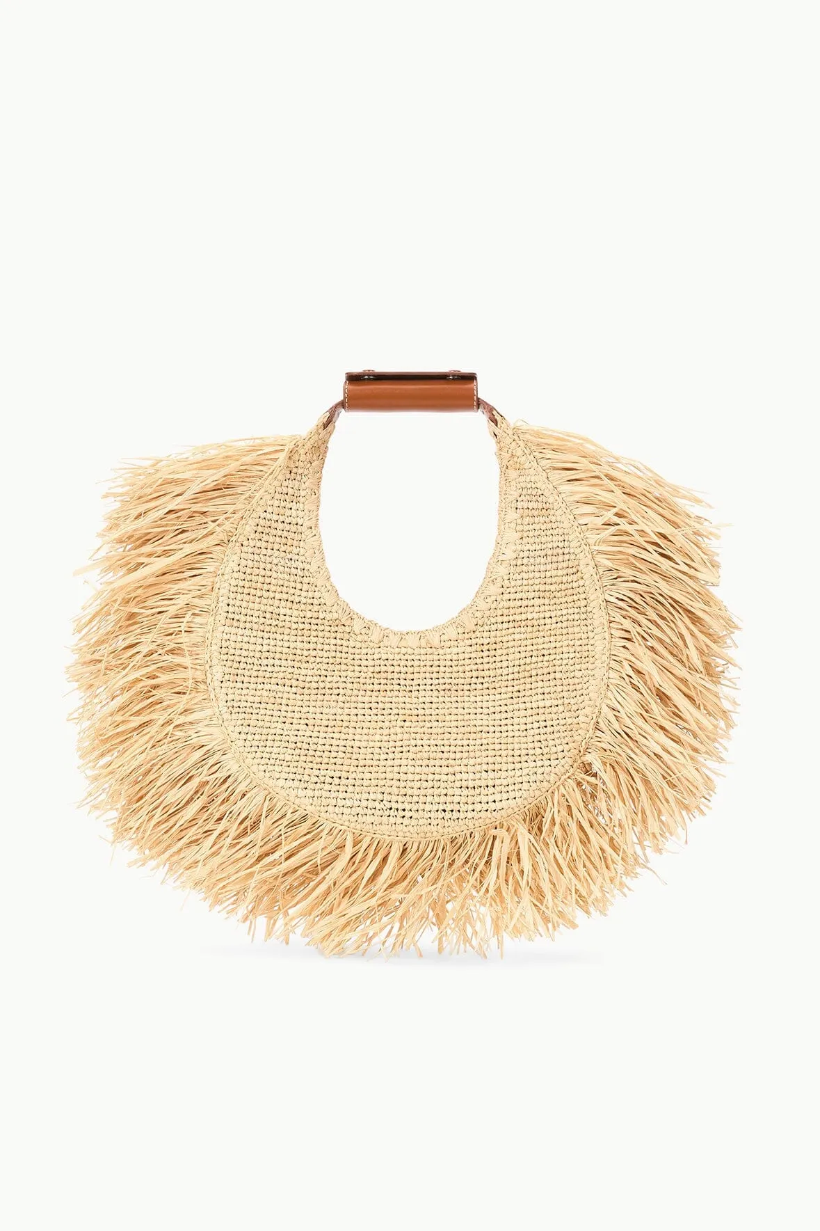 MOON RAFFIA TOTE BAG | NATURAL FRINGE quick vibe