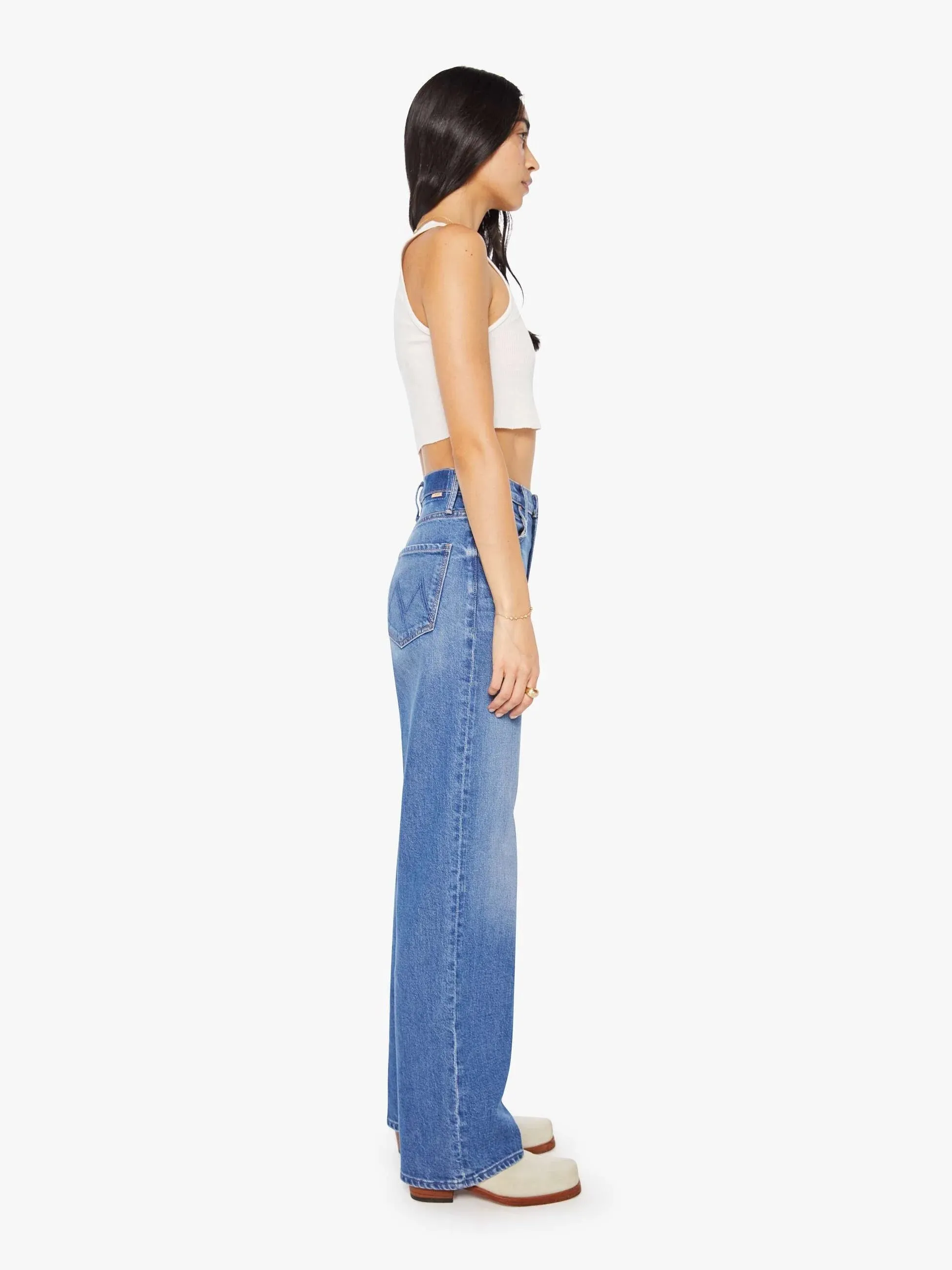 Mother High Waisted Tunnel Vision Sneak - Field Trip versatile trend