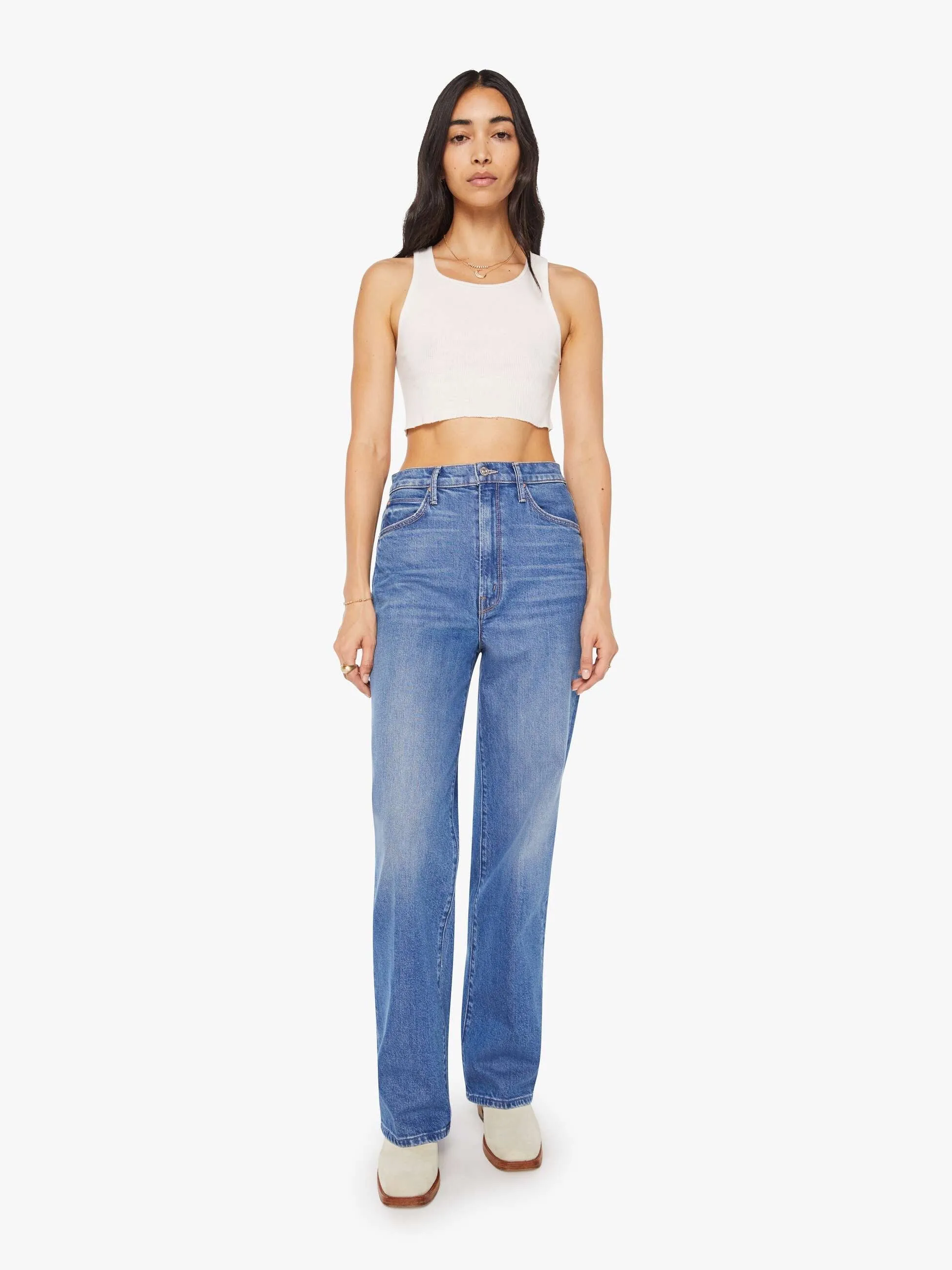 Mother High Waisted Tunnel Vision Sneak - Field Trip urban style