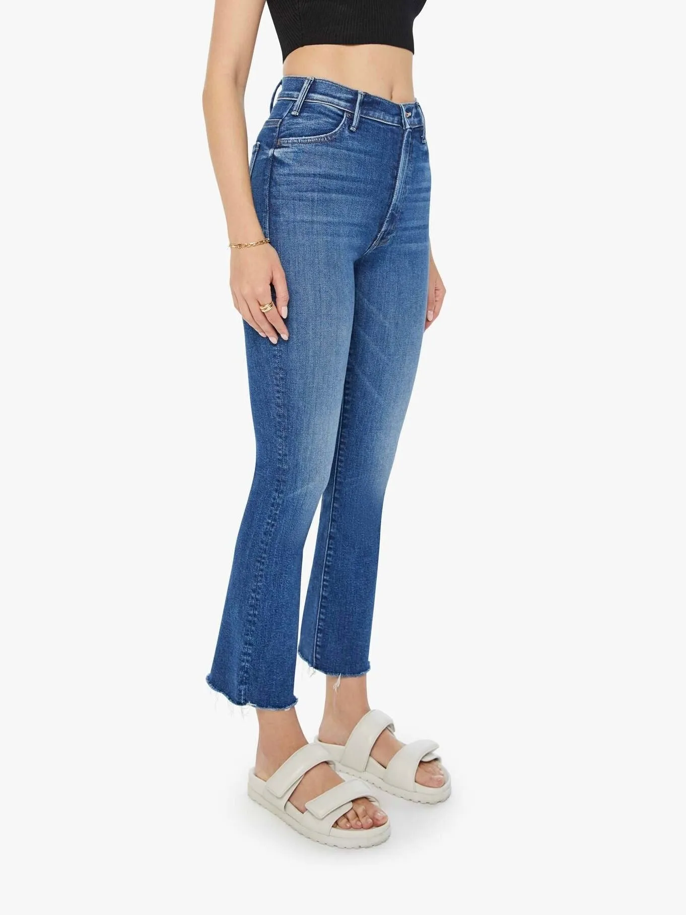 Mother Hustler Ankle Fray Grasping At Straws smart cut