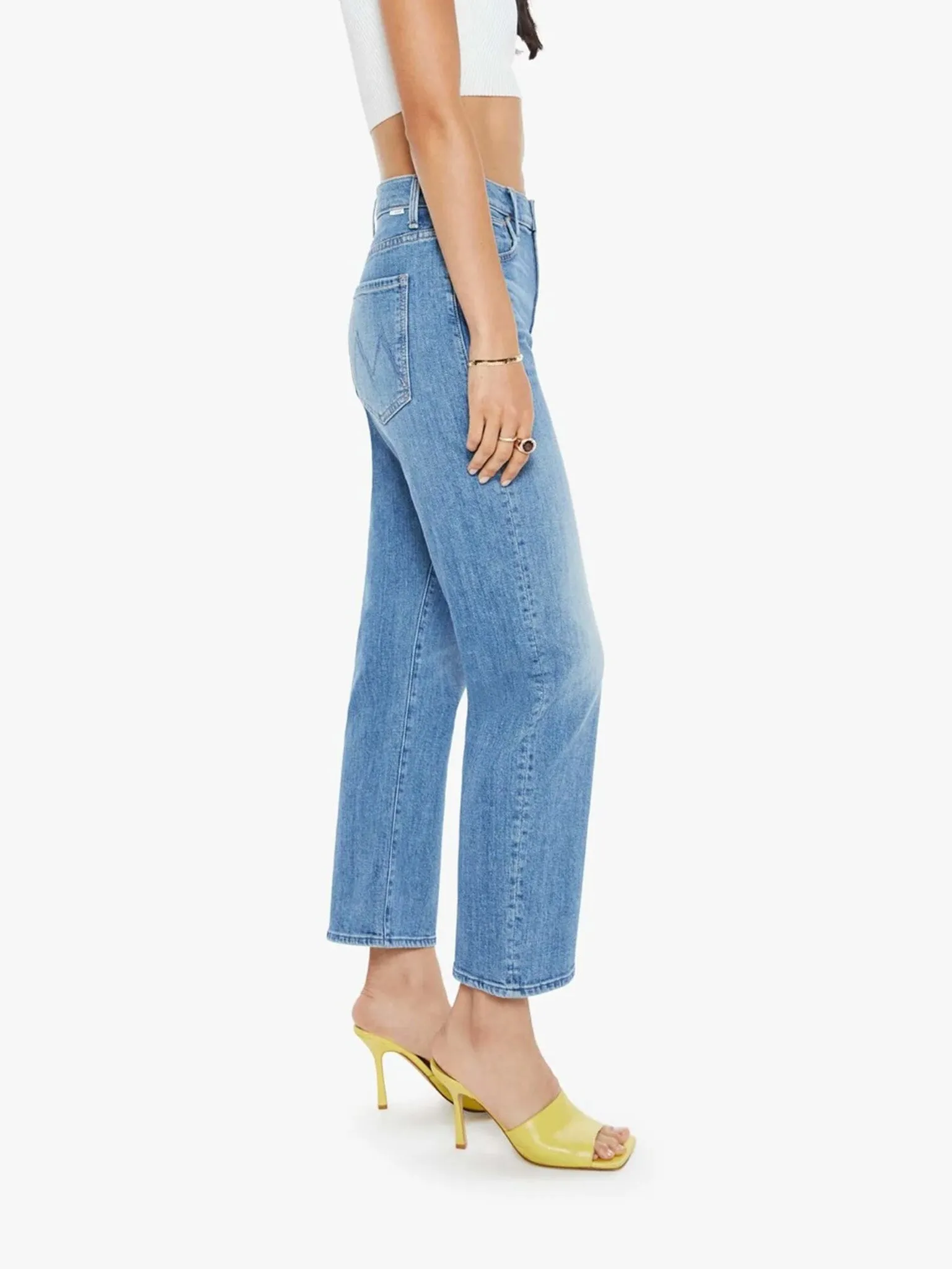 Mother The Ditcher Zip Crop- Boogie Down simple neat