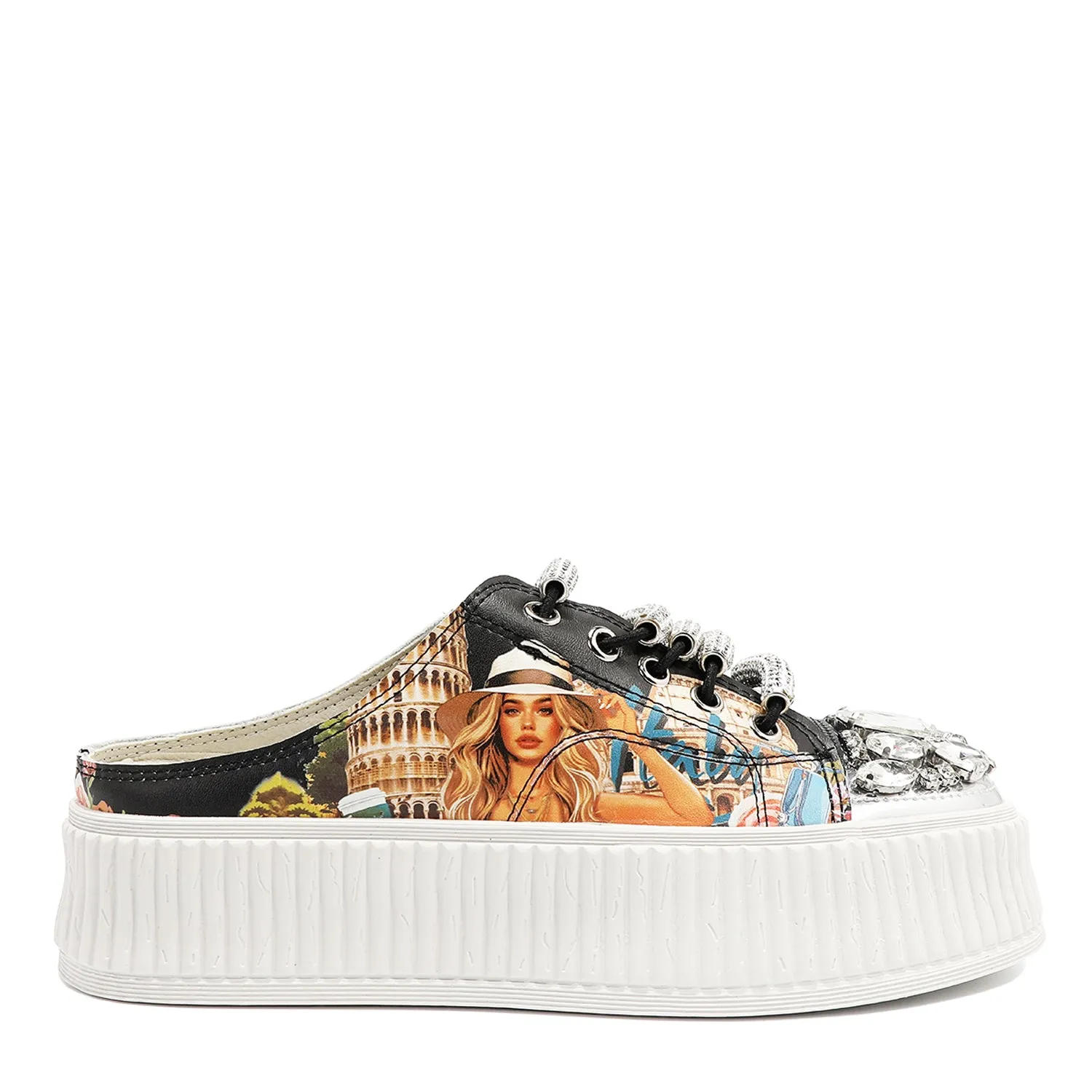 MULE PLATFORM SNEAKERS retro look