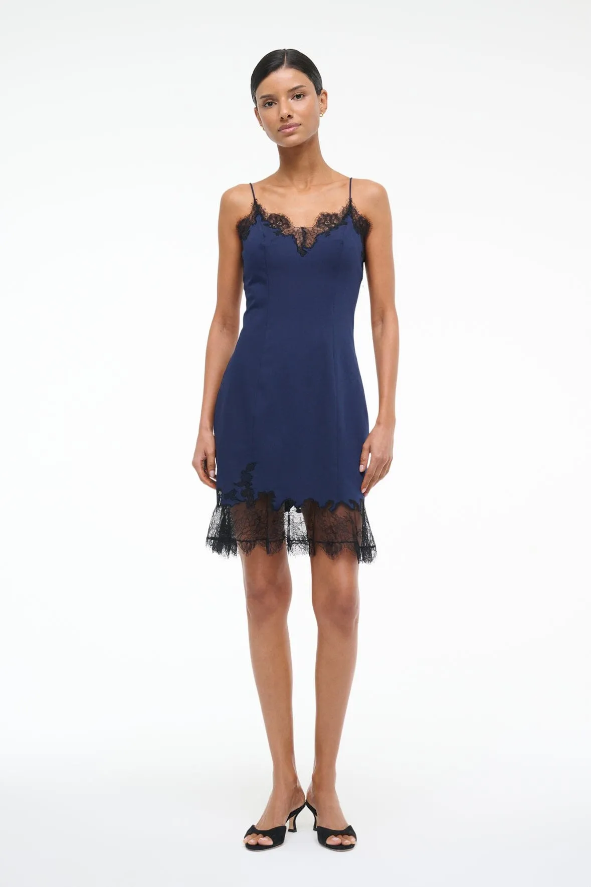 NADIA MINI DRESS | NAVY retro vibe