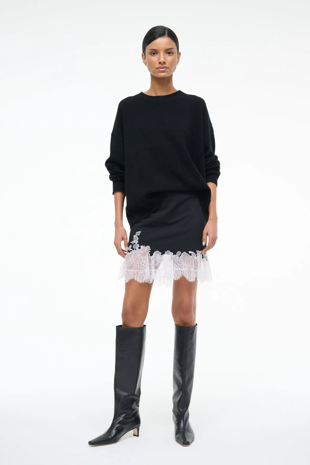 NADIA MINI SKIRT | BLACK business dinner