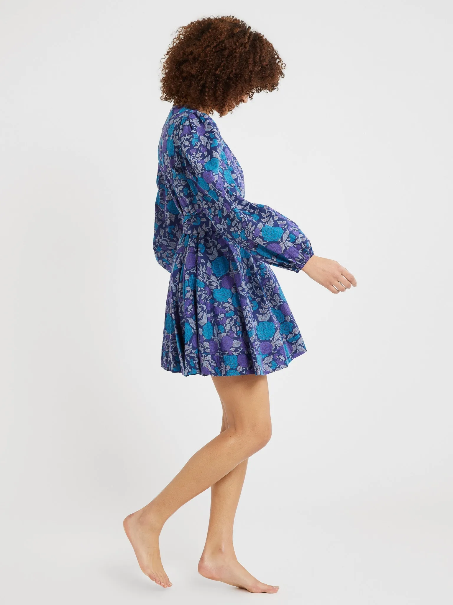 Nan Wrap Dress in Twilight effortless look