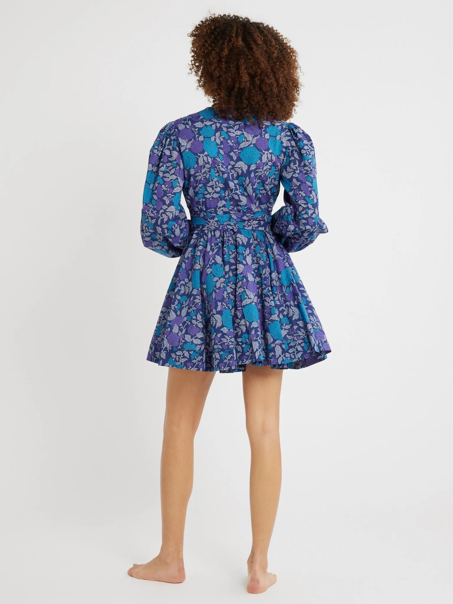 Nan Wrap Dress in Twilight tropical feel