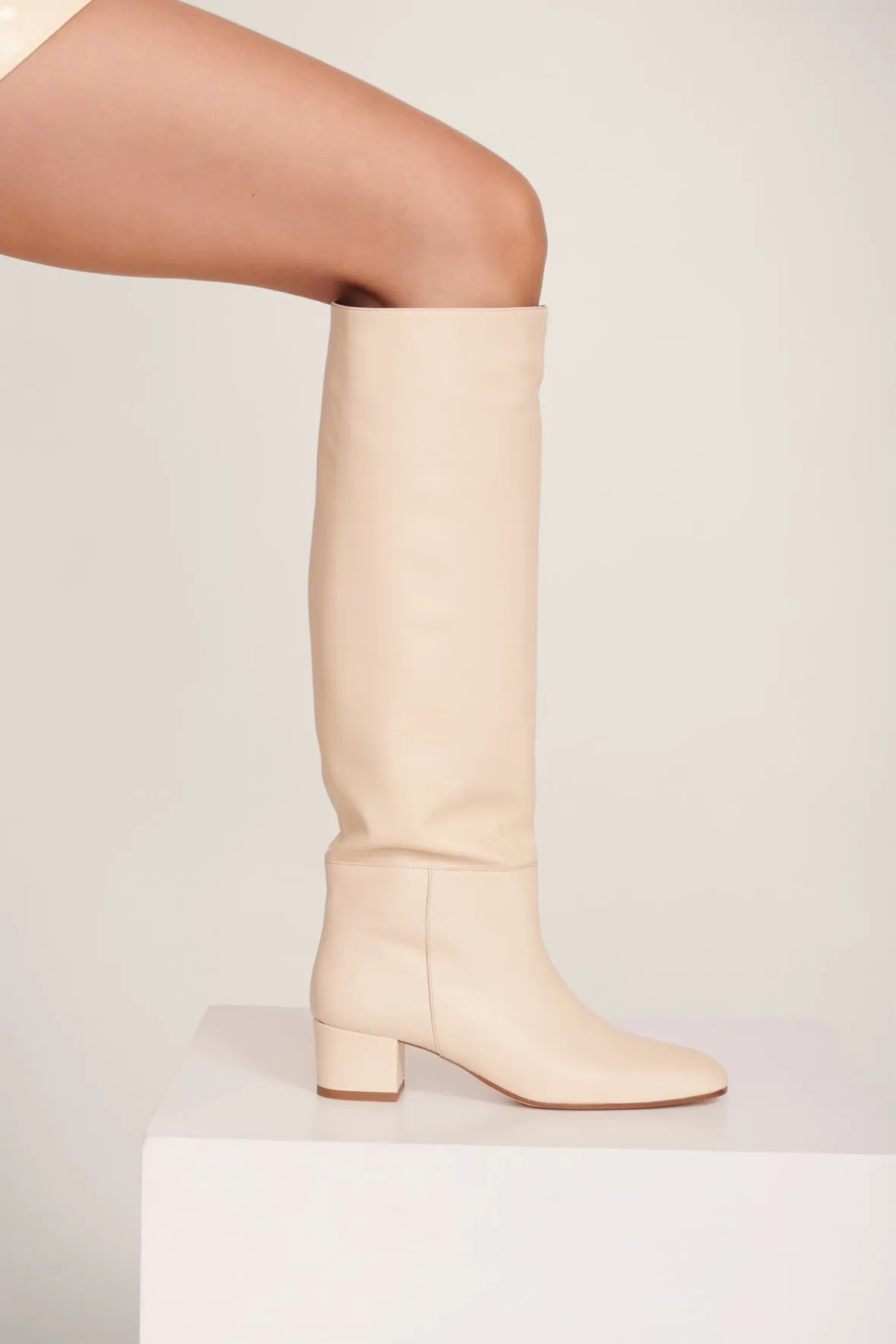 NANCY BOOT | CREAM Warm padding