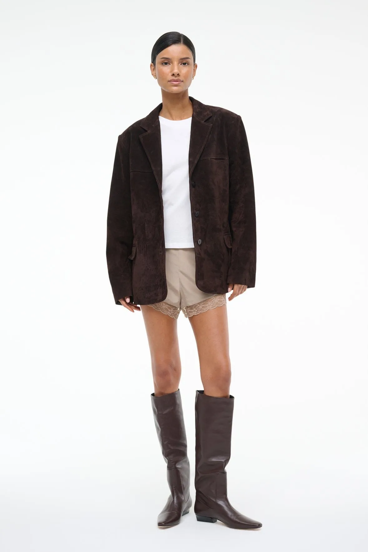 NATALIE SUEDE JACKET | ESPRESSO daily chill