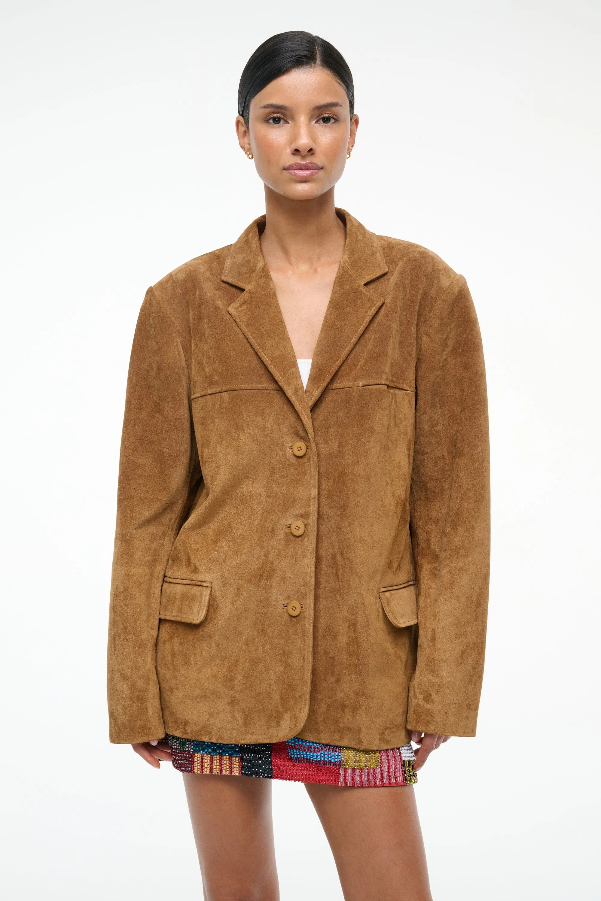 NATALIE SUEDE JACKET | TAN effortless cool