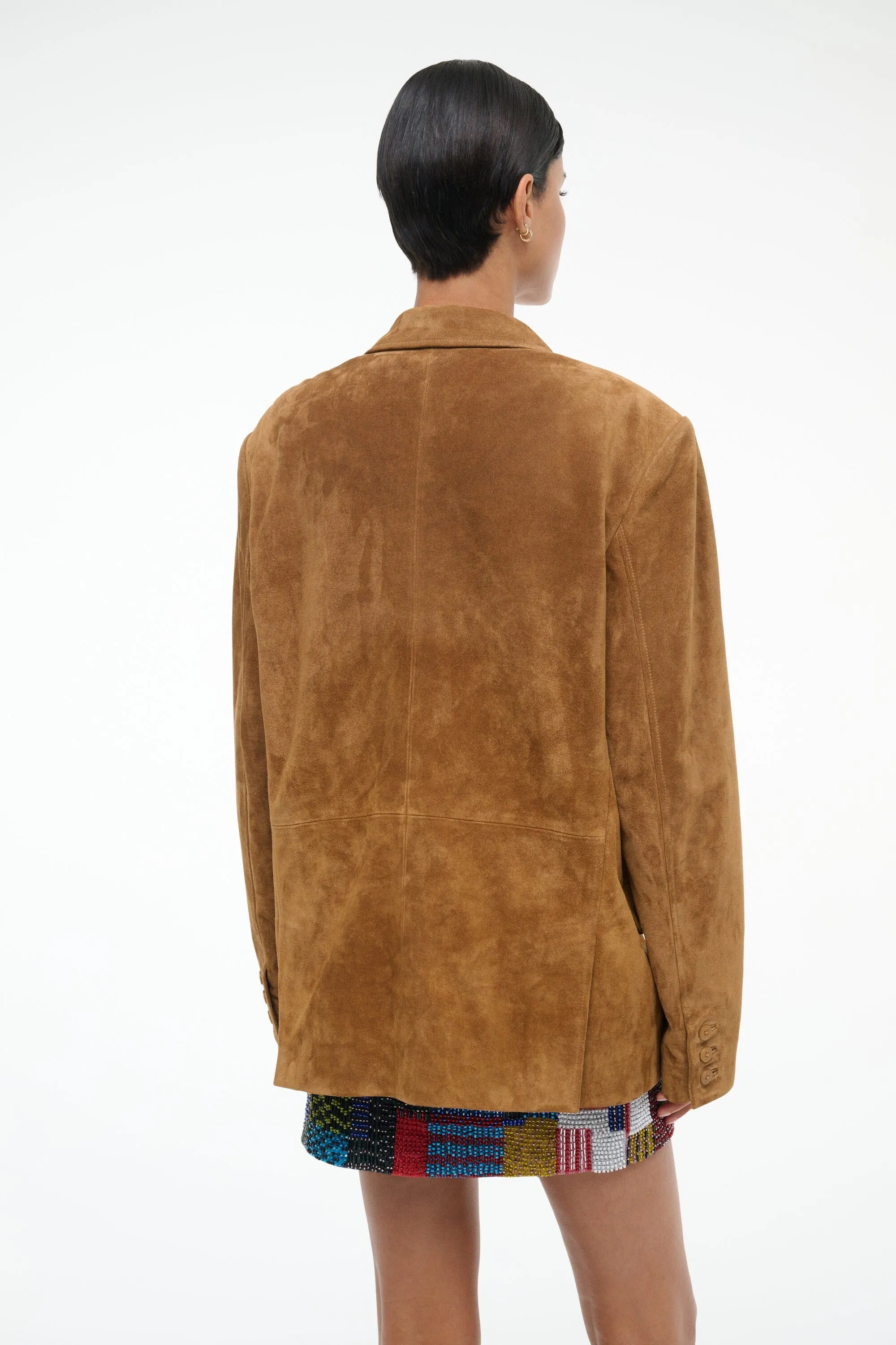 NATALIE SUEDE JACKET | TAN safe move