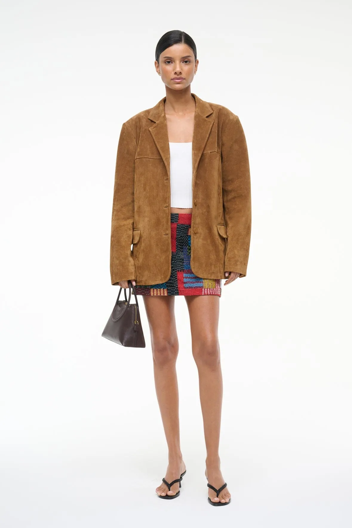 NATALIE SUEDE JACKET | TAN sky trail