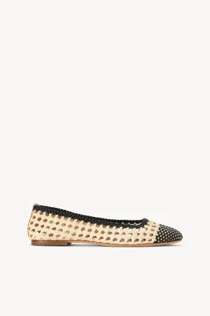 NELL CROCHET BALLERINA | CREAM BLACK fine craft