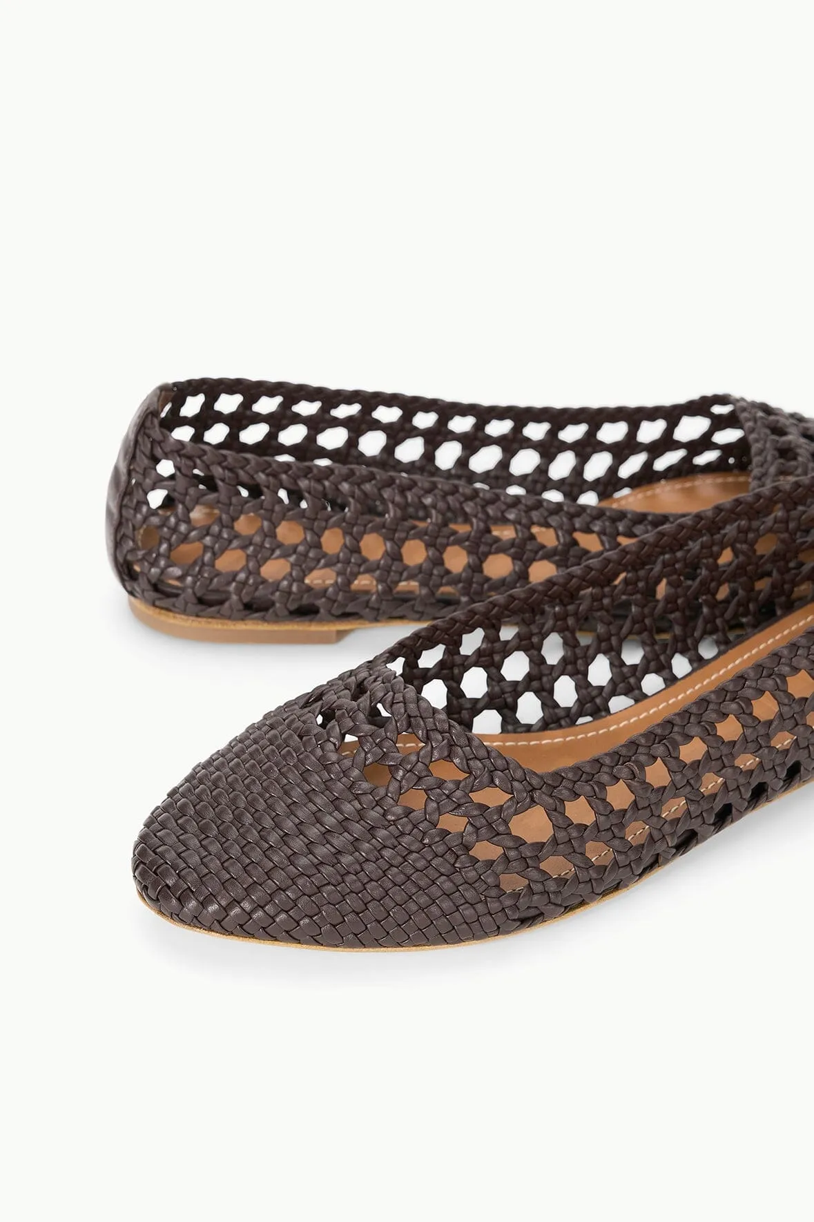NELL CROCHET BALLERINA | ESPRESSO eco material