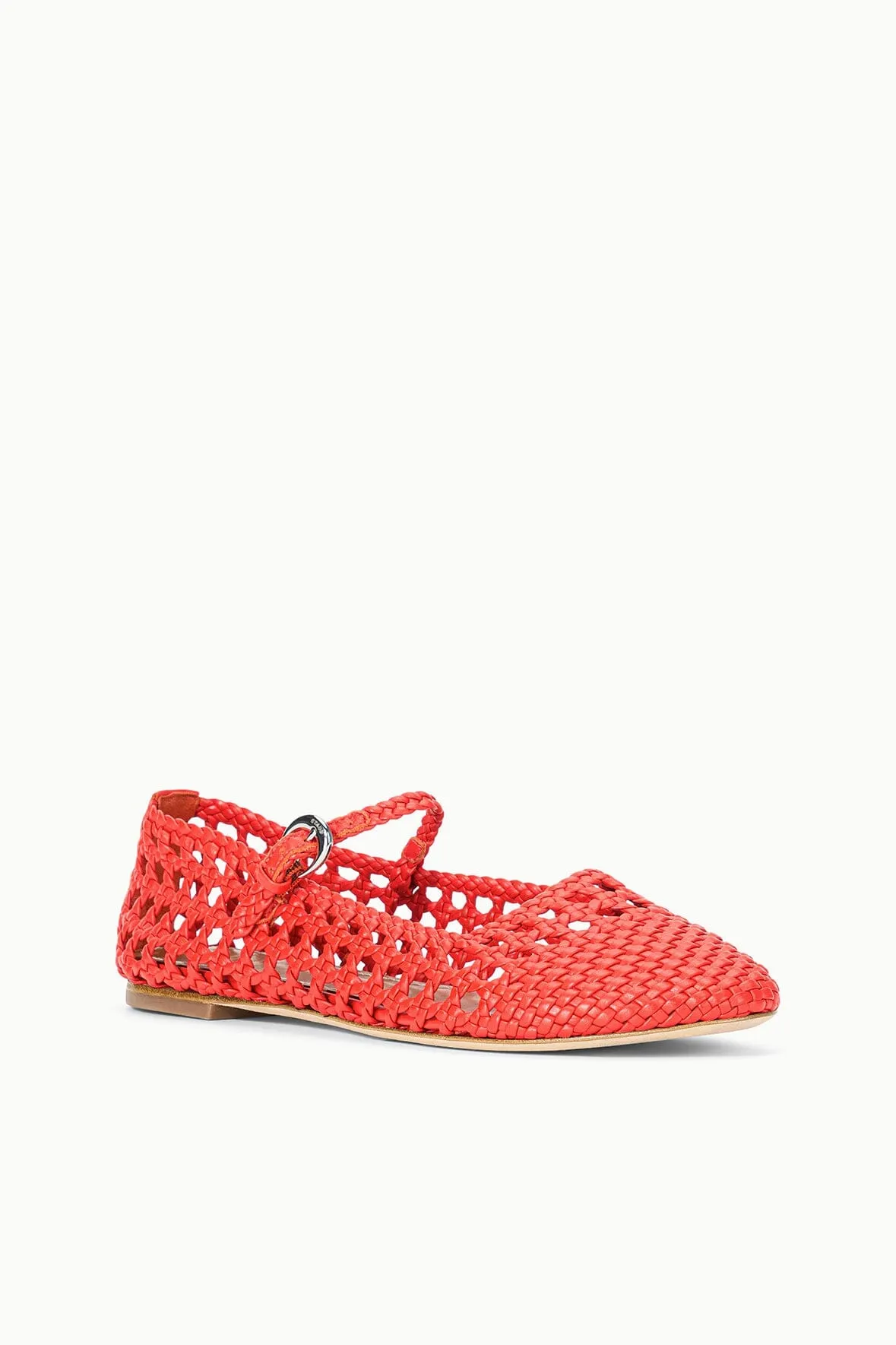 NELL MARY JANE FLAT | WILD POPPY skin-friendly