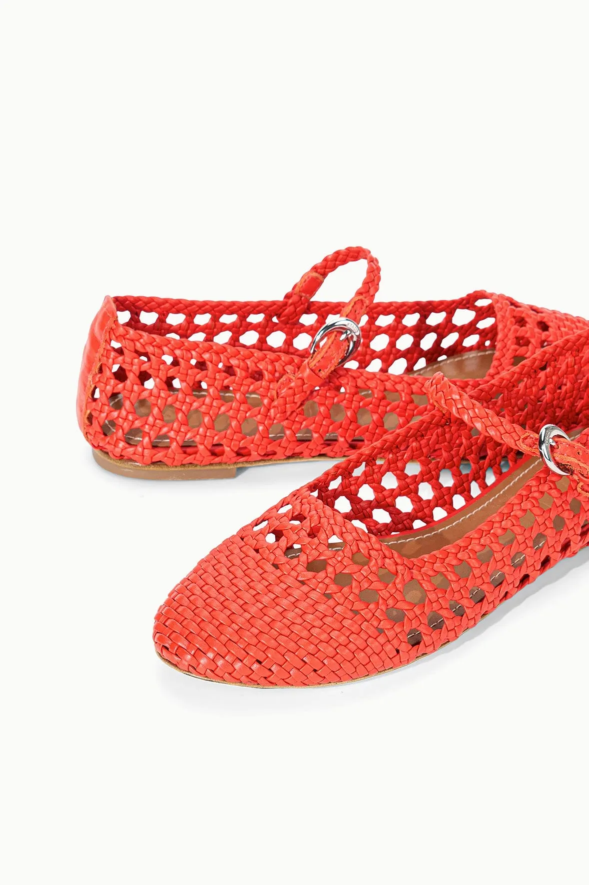 NELL MARY JANE FLAT | WILD POPPY detailed craft