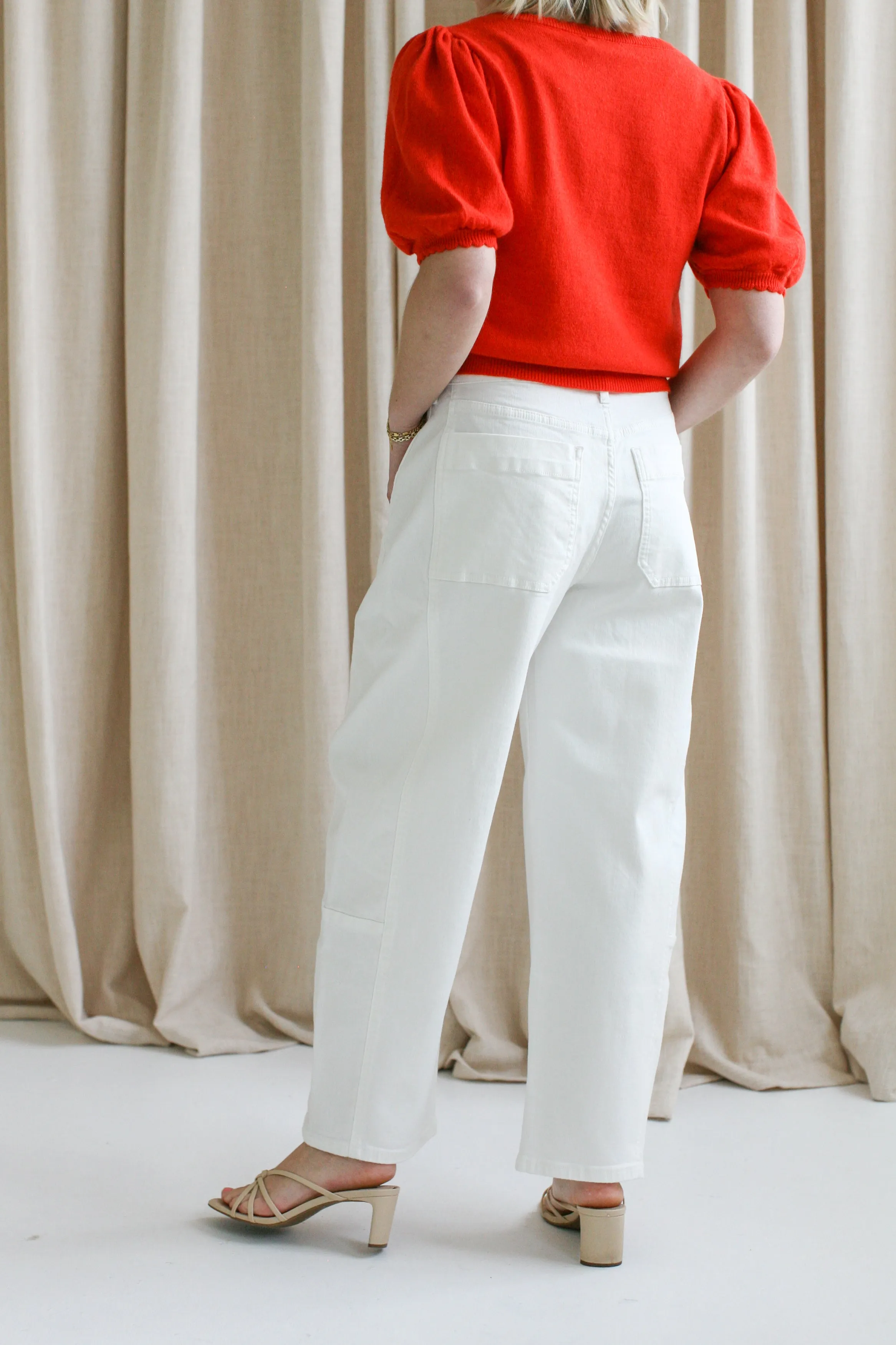 Nina Barrel Leg Jeans warm thick