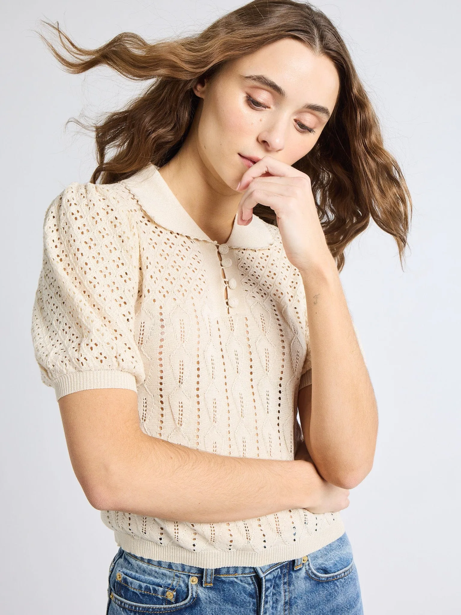 Nina Henley in Ivory Fall Ready