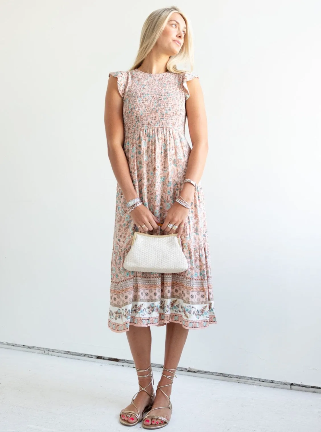 Norah Smocked Dress chic wear