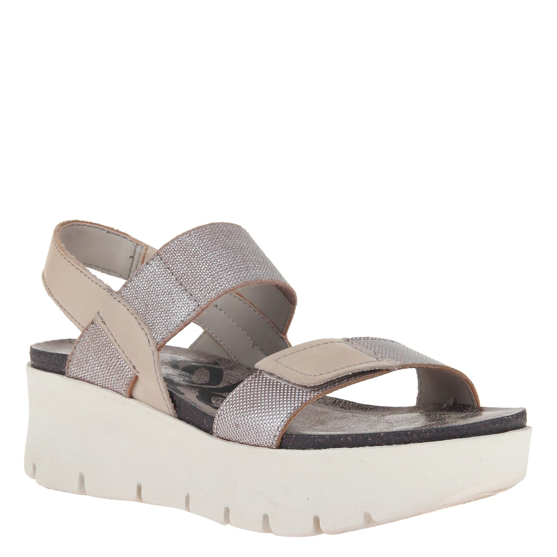 NOVA in SILVER Platform Sandals outdoor step