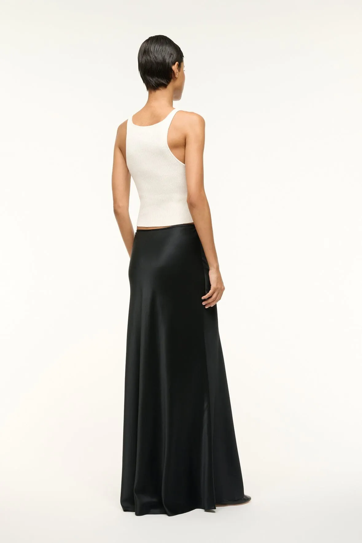 ODIN SILK SKIRT | BLACK youthful glow