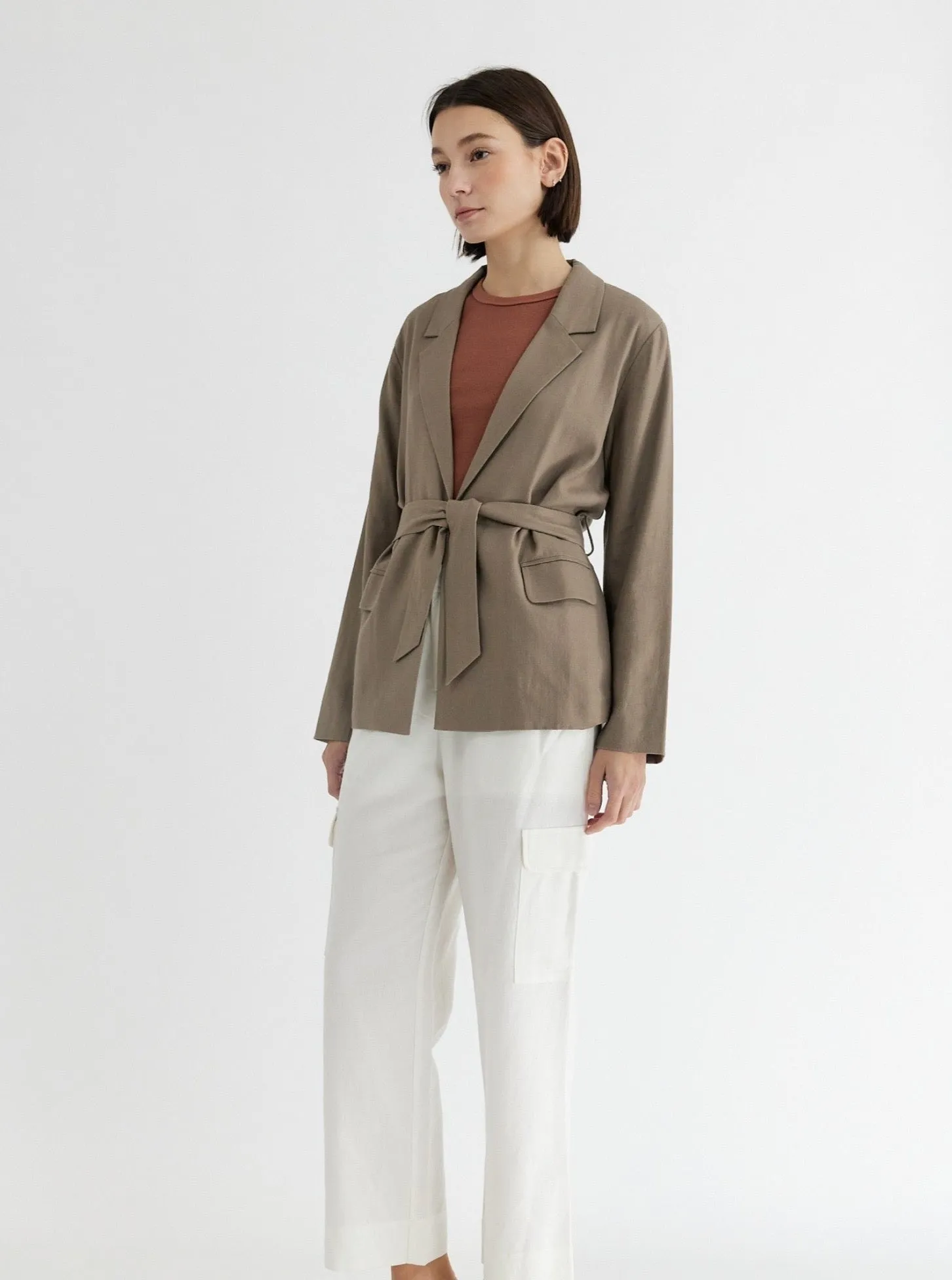 Olena Jacket Taupe evening tone