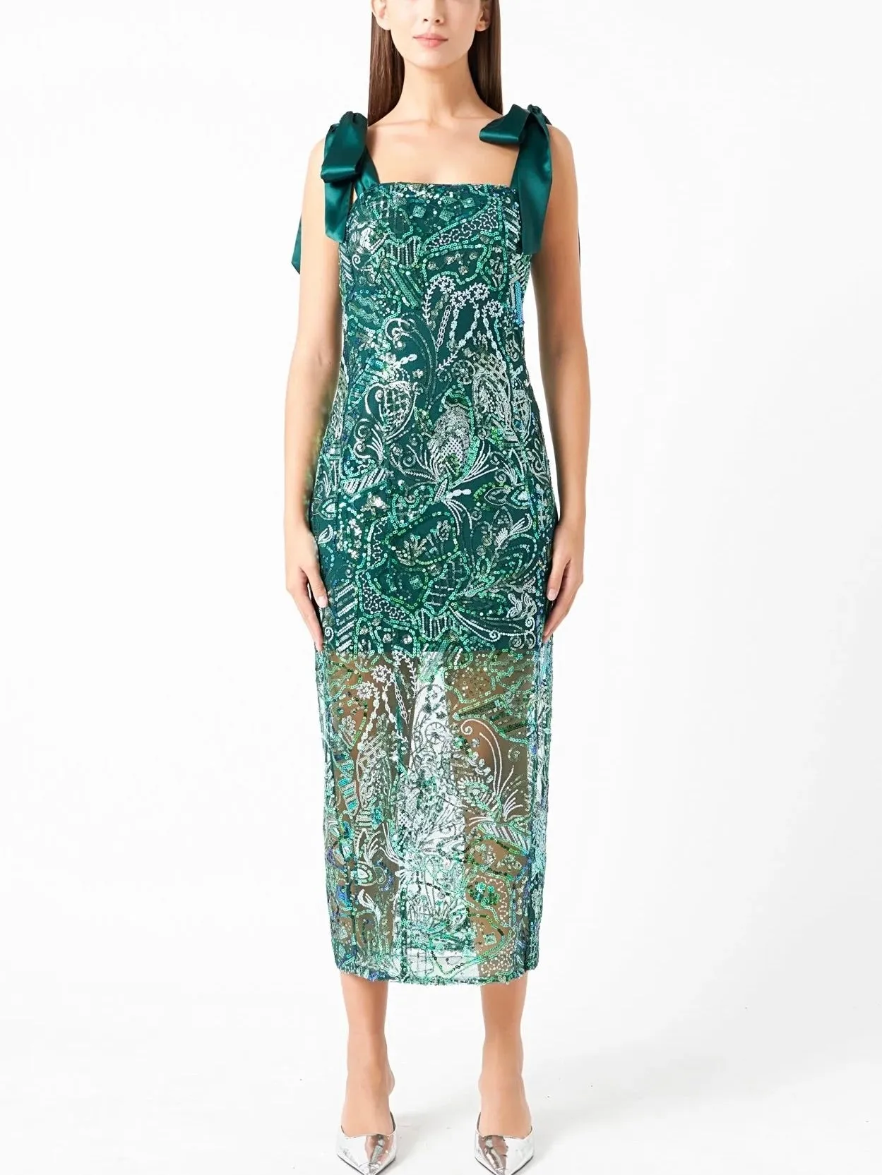 Olivia Sequin Dress refined feel