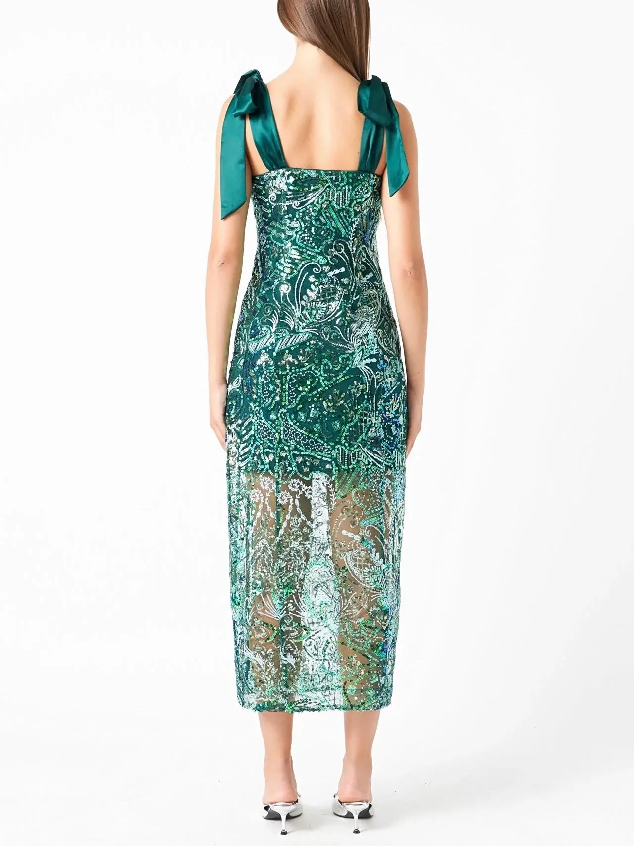 Olivia Sequin Dress seasonal vibe