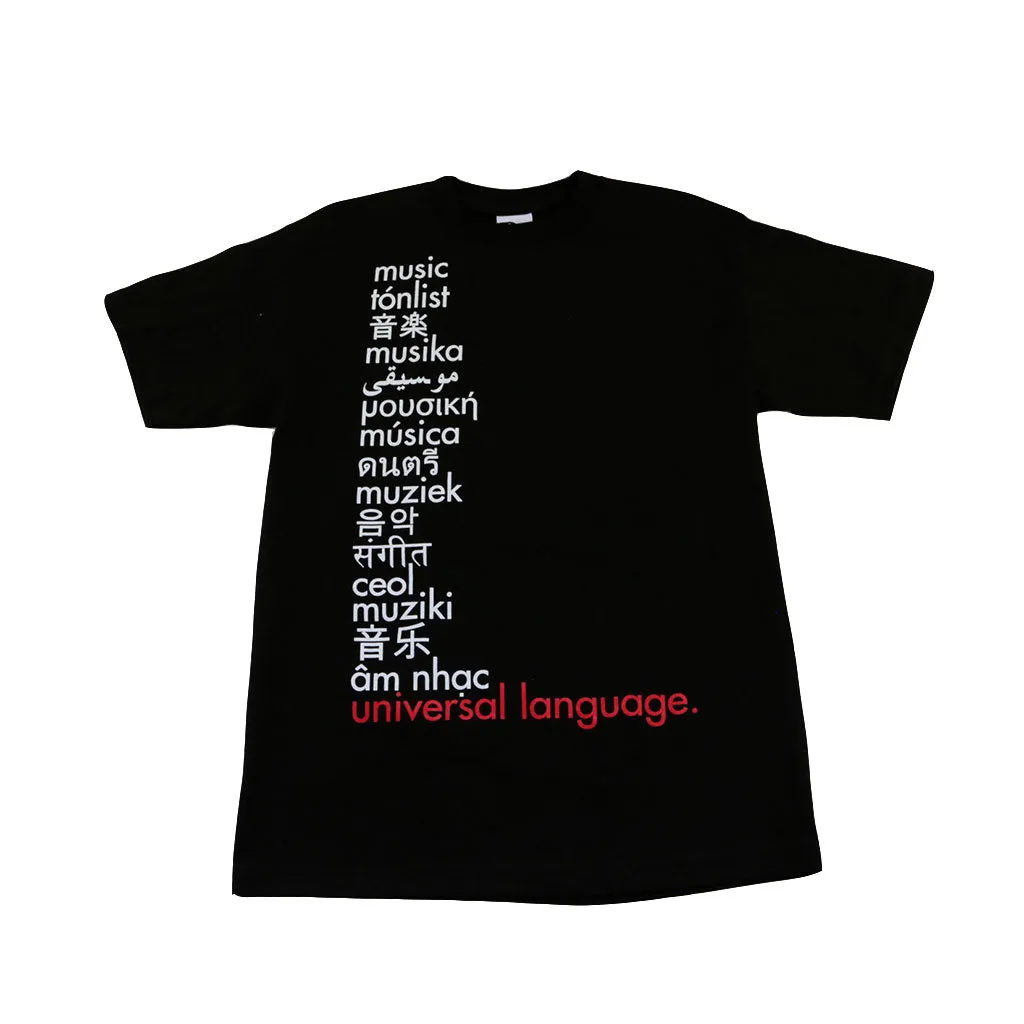 Ongaku Universal Language T-Shirt Black good fit